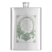 Ierse zegen in gegraveerd bloemig Lijst Flacon (Voorkant)