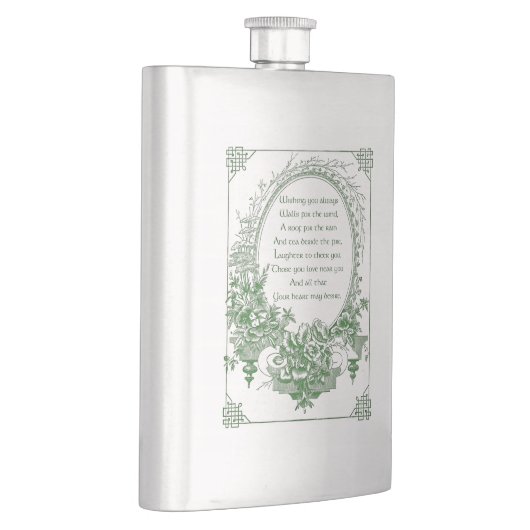 Ierse zegen in gegraveerd bloemig Lijst Flacon (Rechts)