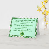 Ierse Zegen Kaart (Gele Bloem)