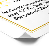 Ierse zegen kan de weg opstaan om u te ontmoeten poster (Hoek)