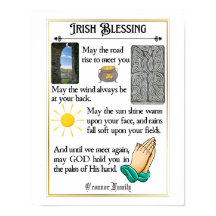 Ierse zegen kan de weg opstaan om u te ontmoeten