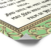 Ierse zegen kan de weg opstaan om u te ontmoeten poster (Hoek)