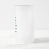 Ierse zegen mag de droevigste dagen van de toekoms matglas bierpul (Center)