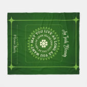 Ierse zegen mag je zo lang leven als je wilt fleece deken (Voorkant (Horizontaal))