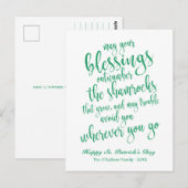 Ierse zegen moderne script St. Patrick's Day Briefkaart (Voorkant / Achterkant)