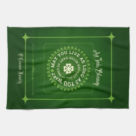 Ierse zegen | Moge je zo lang leven als je wilt Theedoek