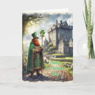 Ierse Zegen St. Patrick Vakantiekaart Feestdagen Kaart