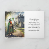 Ierse Zegen St. Patrick Vakantietkaart Feestdagen Kaart (Binnen)