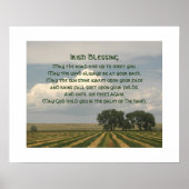 Ierse Zegen Verre Landschap Poster (Voorkant)