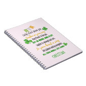 Ierse Zegen voor Peetdochter Tiener of Kind Genoem Notitieboek (Rechterzijde)