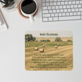 Ierse zegening hooibalen in een veld muismat