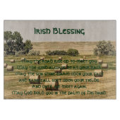 Ierse zegening hooibalen in het veld snijplank (Voorkant)