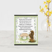 Ierse zegening van de honden kaart (Gele Bloem)