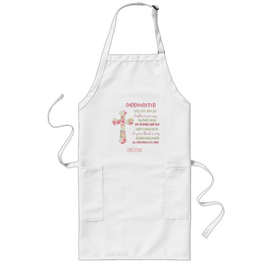 Ierse zegening voor GODDAUGHTER - persoonlijke cad Lang Schort (Voorkant)