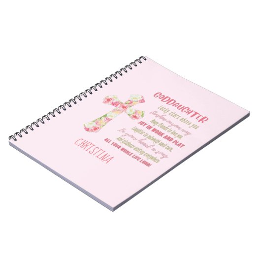 Ierse zegening voor GODDAUGHTER - persoonlijke cad Notitieboek (Linkerzijde)