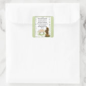 Ierse zegeningen voor honden vierkante sticker (Tas)