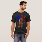 Ierse zetters Amerikaanse vlag 4e juli Dog USA Pa T-shirt (Voorkant volledig)