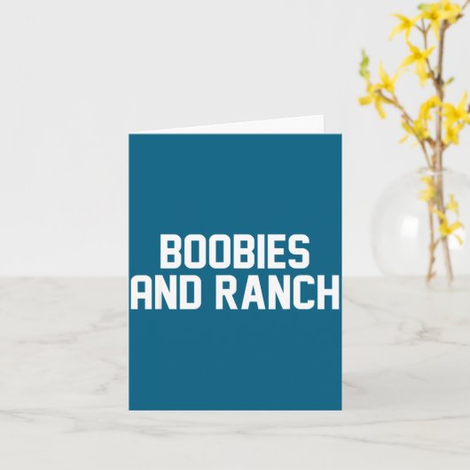 Ies And Ranch Funny Quote  Kaart (Gele Bloem)