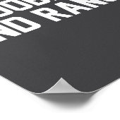 Ies And Ranch Funny Quote  Poster (Hoek)