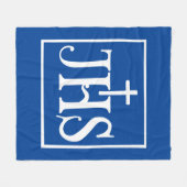 Iesus Hominum Salvator Fleece Deken (Voorkant (Horizontaal))