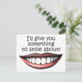iets-aan-glimlach-over briefkaart (Staand voorkant)