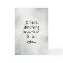 Iets belangrijks Kaart