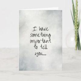 Iets belangrijks Kaart