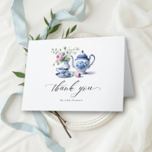 Iets Blau Toile Lijst Chic Bruiloft Thee Shower