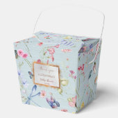 Iets blauw Baby shower Bedankdoosjes (Voorkant)