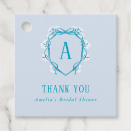 Iets blauw Bedankt Vrijgezellenfeest Floral Bedankjes Labels