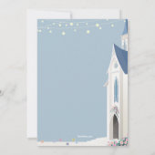 Iets blauw Bewaar de datum aankondiging (Achterkant)