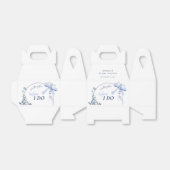 Iets Blauw Bloem Boog Bruidsdouche Bedankdoosjes (Uitgevouwen)