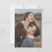 Iets blauw bloemen voor foto Vrijgezellenfeest Kaart (Achterkant)