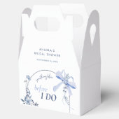 Iets blauw bloemenboog Vrijgezellenfeest Bedankdoosjes (Geopend)