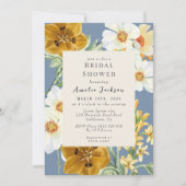 Iets blauw bloemenchinoiserie Vrijgezellenfeest Kaart (Voorkant)