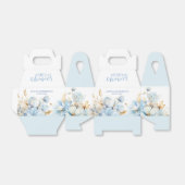 Iets blauw bloemengoud bruiloft douche bedankdoosjes (Uitgevouwen)