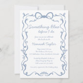 Iets blauw bloemig voordat ik Vrijgezellenfeest do Kaart (Voorkant)