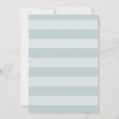 Iets blauw | Boho Chic Botanical bruiloft Kaart (Achterkant)