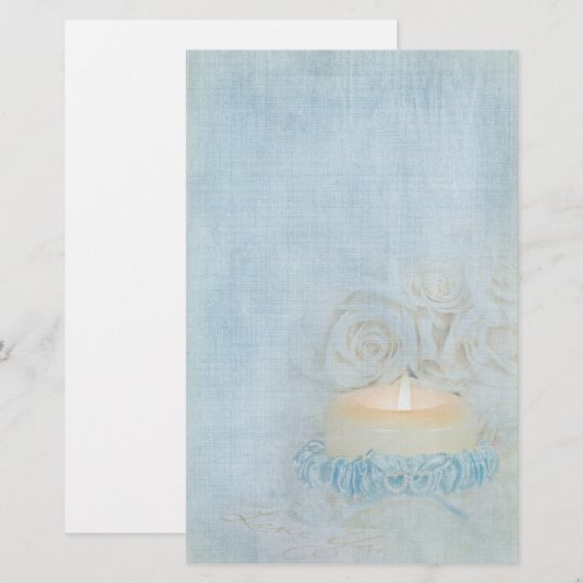 Iets blauw briefpapier (Voorkant / Achterkant)