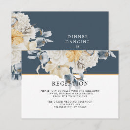 IETS BLAUW | Bruiloft Receptie Kaart