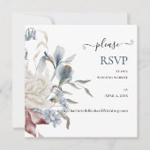 IETS BLAUW, Bruiloft Website RSVP (Voorkant)