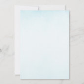 Iets Blauw Champagne Bloemige Bruidsdouche Kaart (Achterkant)