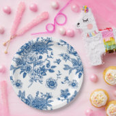 Iets blauw chinoiserie blauw vrijgezellenfeest papieren bordje (Feest)