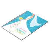 Iets blauw Damask Wedding Planner Journal Notitieboek (Linkerzijde)