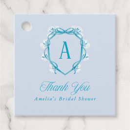 Iets Blauw Dankjewel Bruidsfeest Bloemen Bedankjes Labels