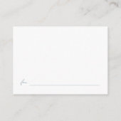 Iets blauw display douche Vrijgezellenfeest Informatiekaartje (Achterkant)