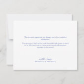 Iets blauw Eenvoudige Hand getrokken Botanische br Bedankkaart (Achterkant)