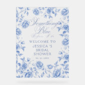 Iets blauw Elegant Vrijgezellenfeest Welkom Acryl Bord (Voorkant)