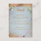 Iets blauw Elegant Wildflower Enclosure Kaart (Voorkant)