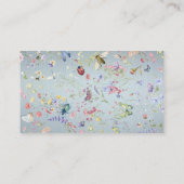 Iets blauw Elegant Wildflower Place Card Plaatskaartje (Achterkant)
